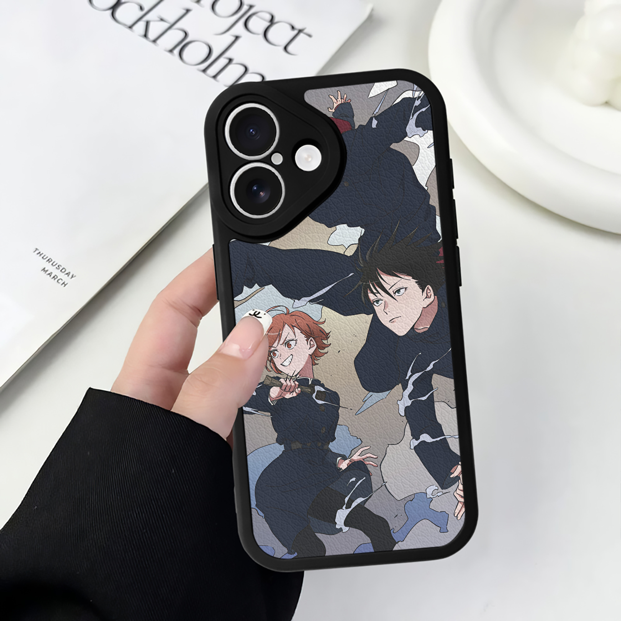 （画像用） SPY×FAMILY间谍家家酒 【iPhone 16シリーズ対応】シリコンスマホケース（レザー調） 材質：シリコン